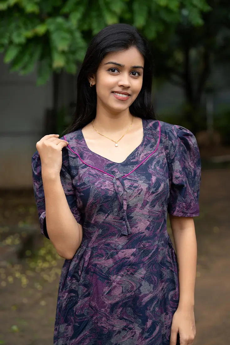 NB Printed Indigo Cotton Maxi