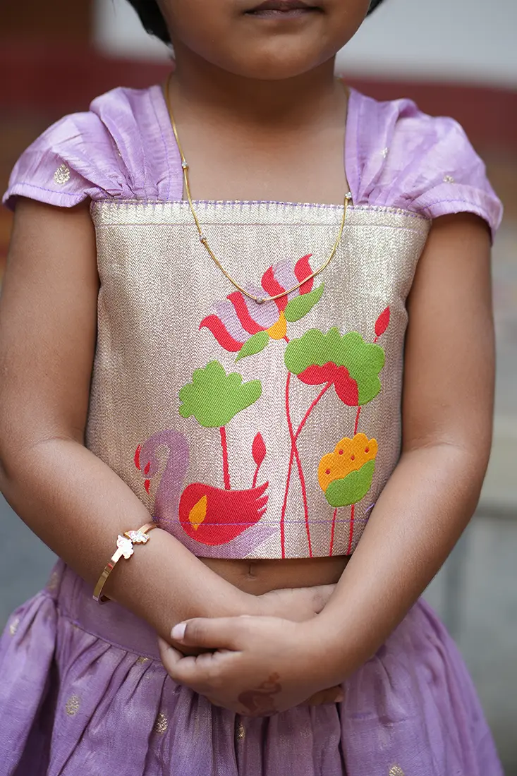 lilac crop top skirt