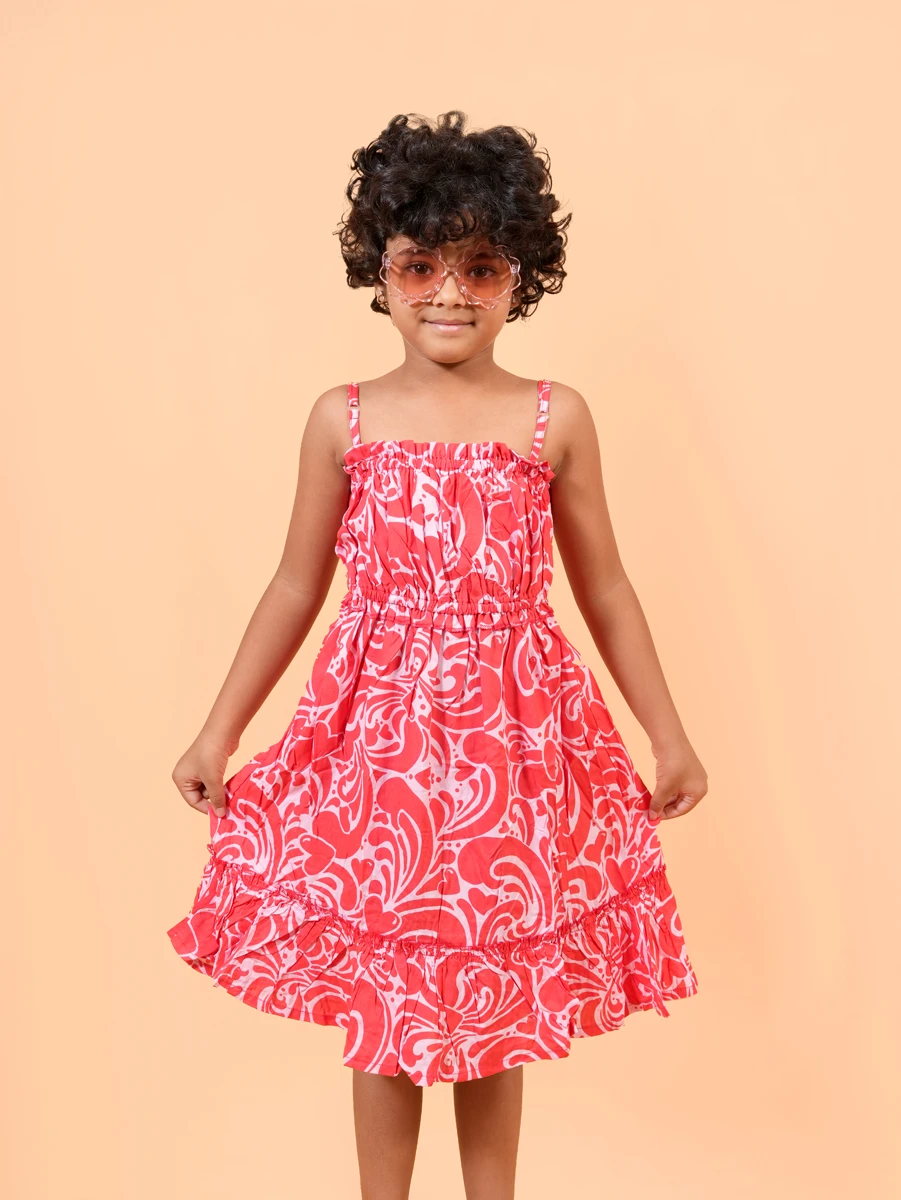 Girls Cotton Frock – Sleeveless Summer Dress