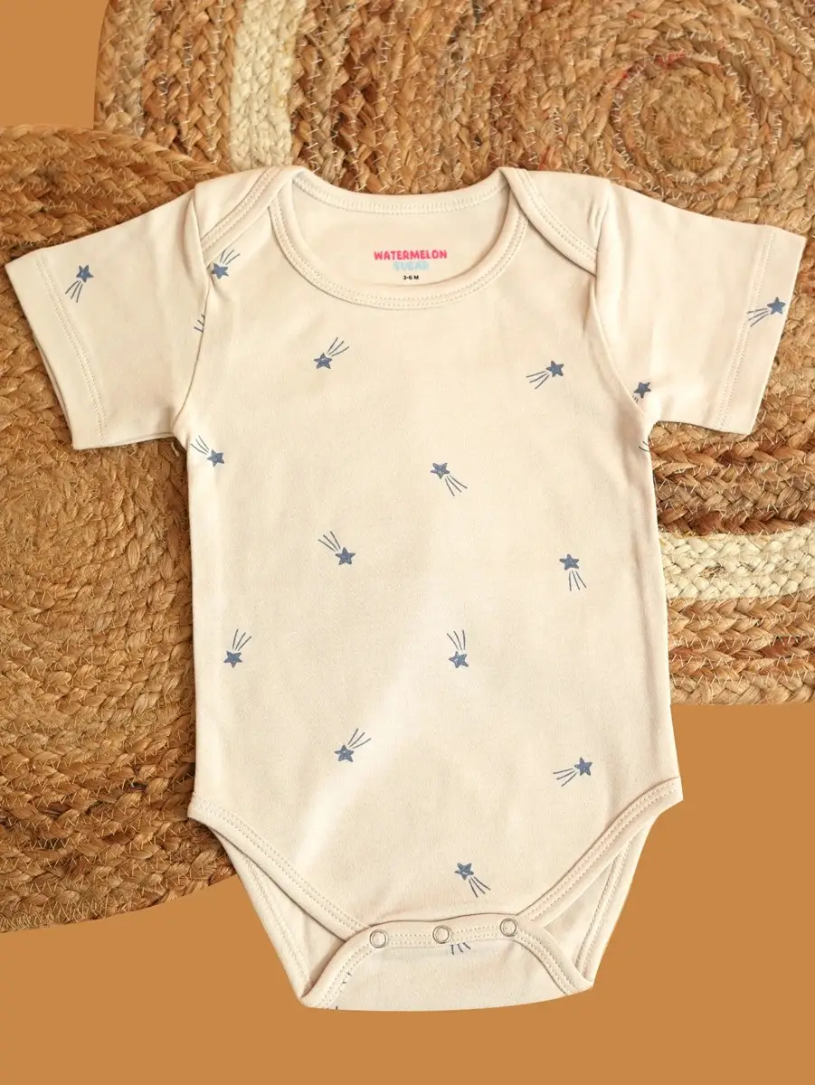 Star Printed Baby Romper