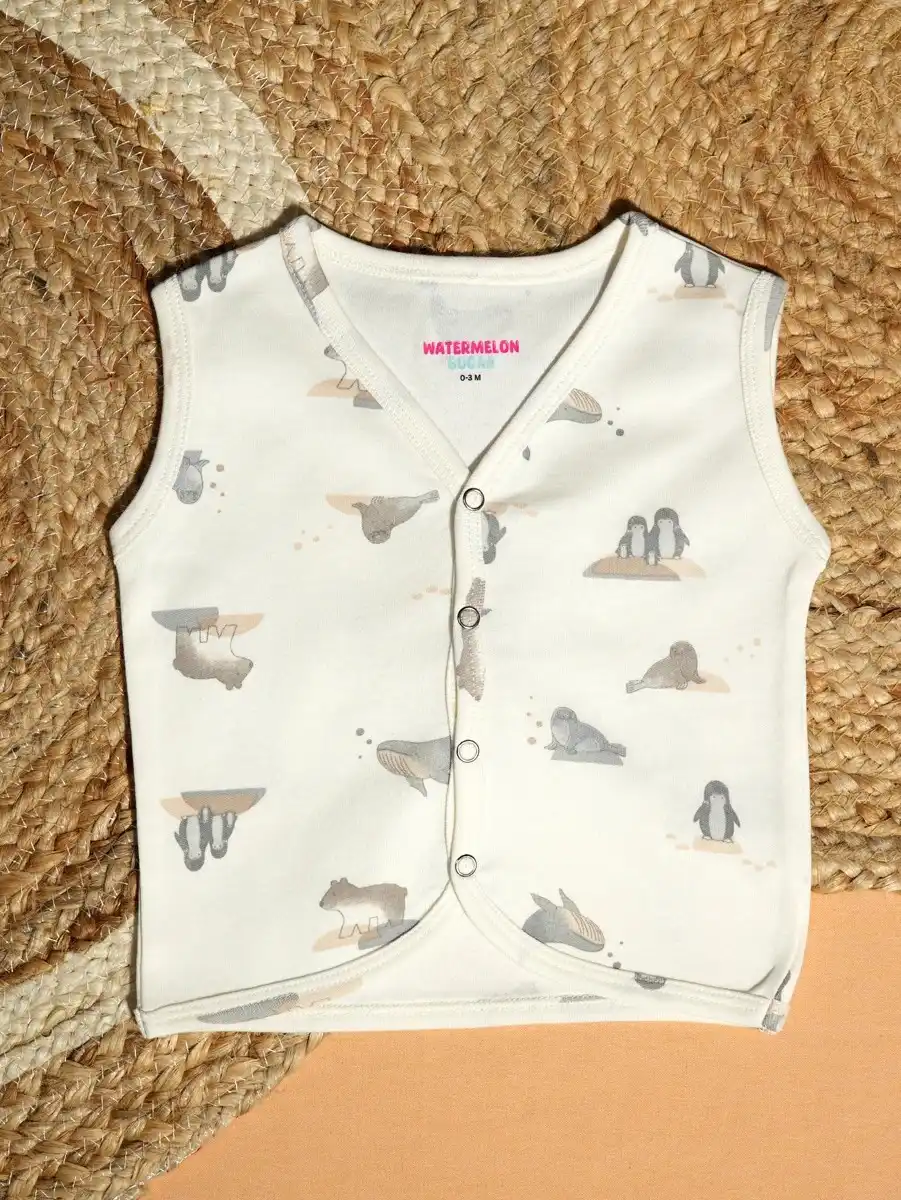 Seal & Sea Lion Print Baby Jabla