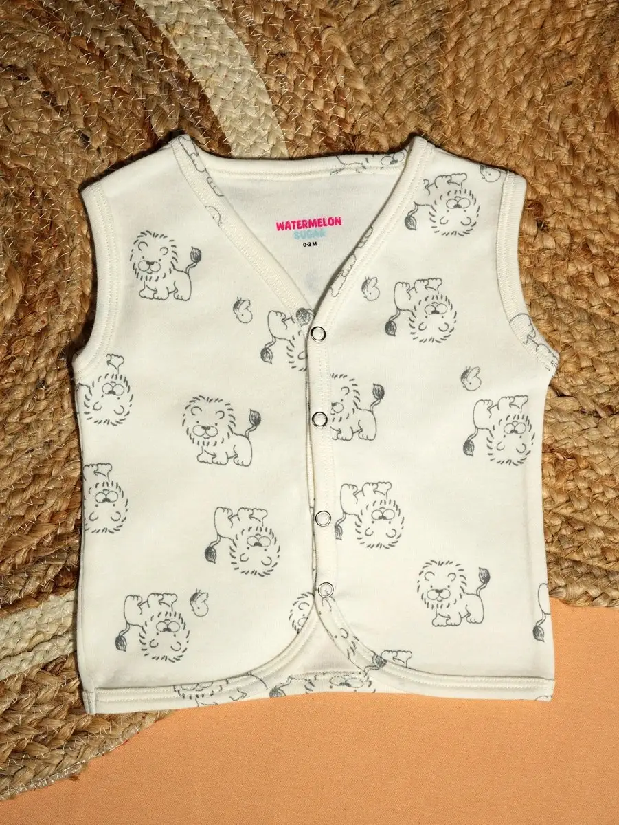 Lion Printed Baby Jabla