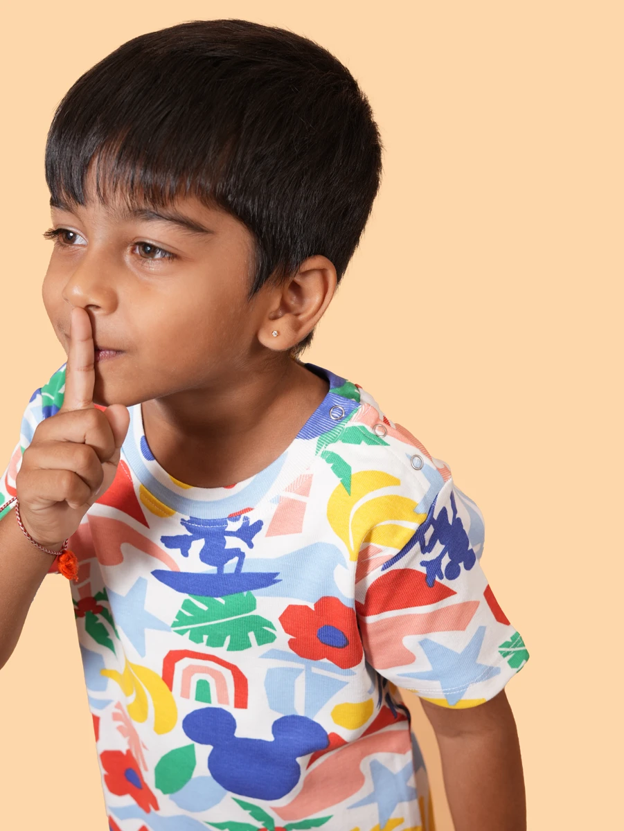 Tropical Mickey Paradise Co-ord Set | 100% Cotton Single Jersey | 6–12M to 5–6Y