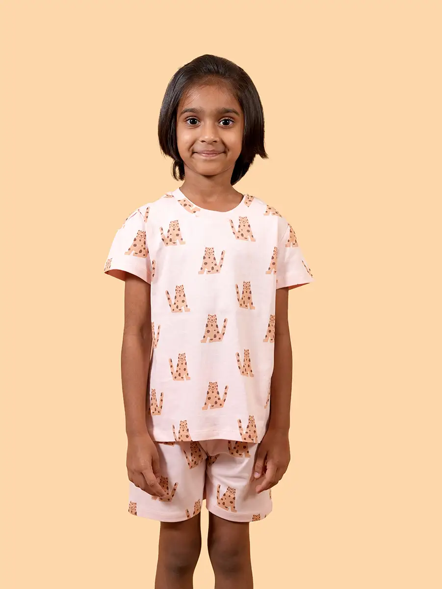 Leopard Lounge Co-ord Set – 100% Cotton Single Jersey