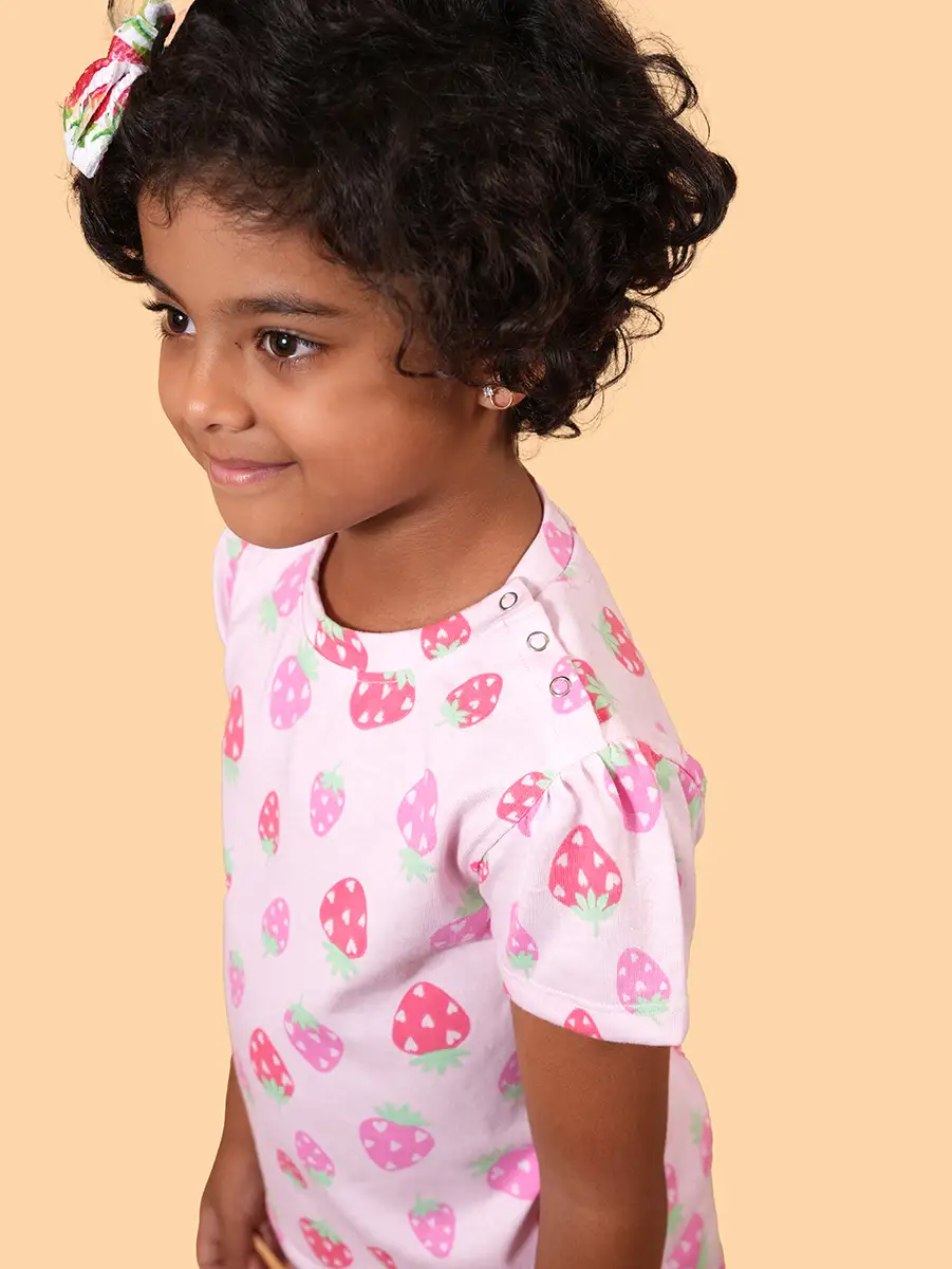 Berry Sweet Co-ord Set – 100% Cotton Single Jersey