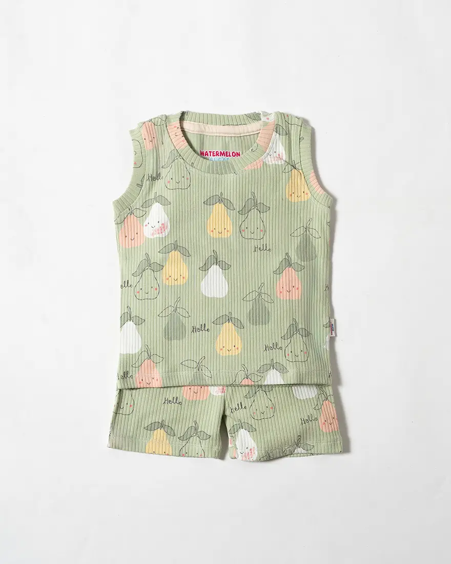 Pear Pop Sleeveless Co-Ord Set