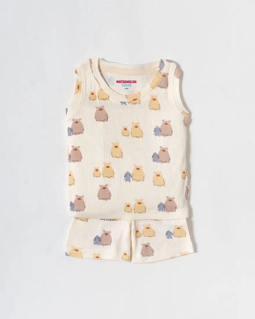 Honey Bear Ribbed Co-Ord Set