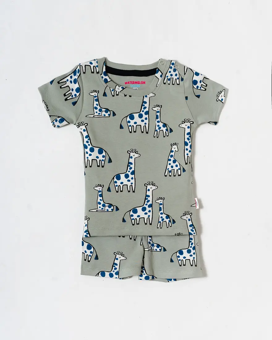 Sage Giraffe Meadow Co-ord Set